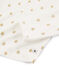 Girls' starry cotton pyjamas MARSHMALLOW white/OR yellow
