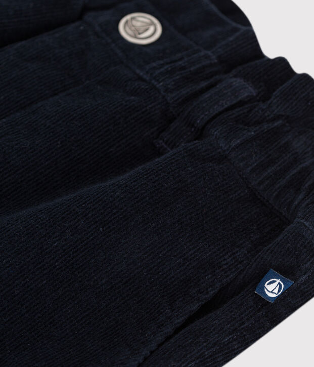 Children's plain corduroy trousers SMOKING