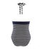 Women's 1-piece swimsuit ABYSSE blue/MARSHMALLOW white