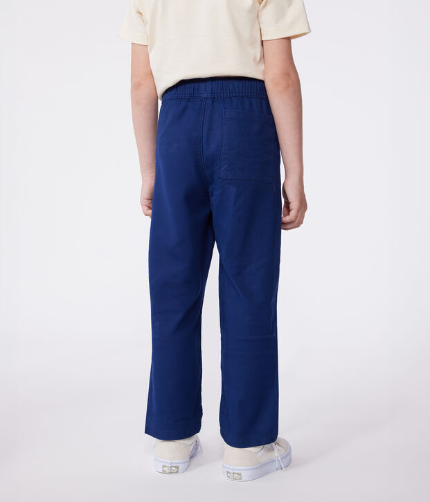 Children's cotton trousers blue