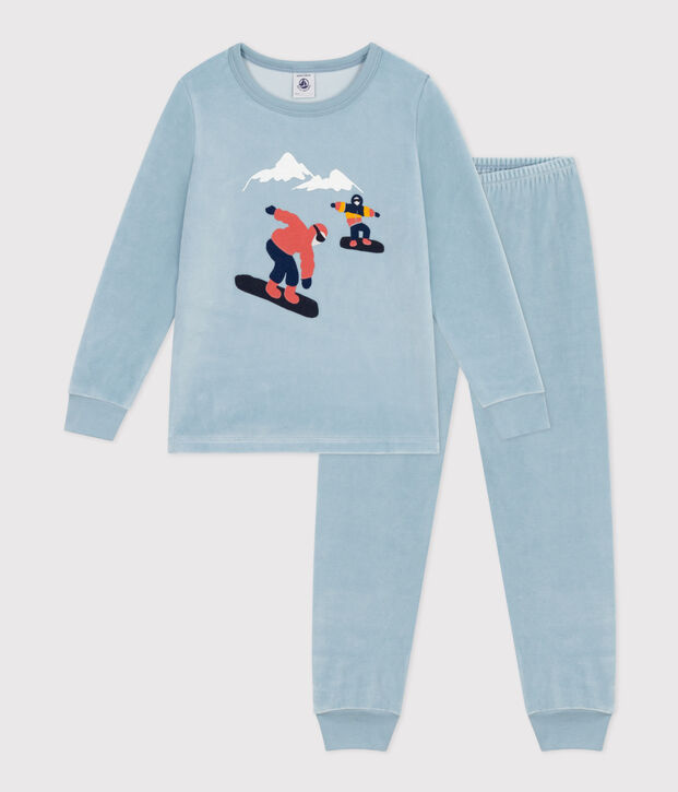 Children's Unisex Velour Pyjamas blue