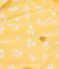 Girls' Print Cotton Cardigan ORGE yellow/MARSHMALLOW white