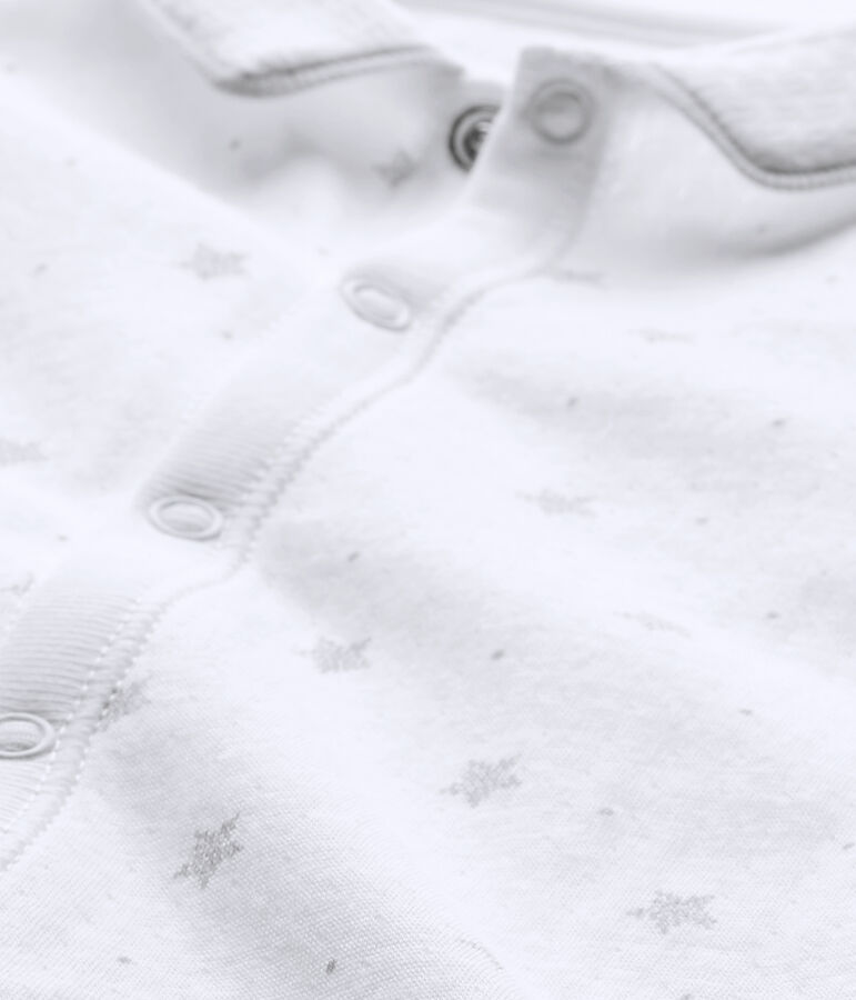 Baby's unisex 2-in-1 one-piece / sleep sack white/brown