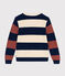 Women's Striped Cotton Pullover AVALANCHE white/MULTICO