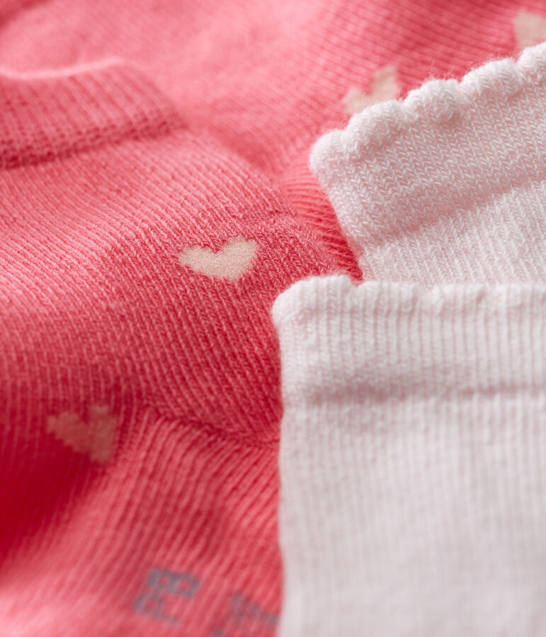 Baby girls' socks - pack of 2 multicolor