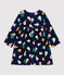 Babies' Velour Dress SMOKING blue/MULTICO white