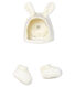 Baby Bonnet and Bootees in Tube Knit