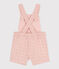Babies' English embroidery Dungaree Shorts SALINE pink
