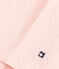 Girls' Sleeveless Textured Cotton Dress SALINE pink