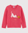 Girls' Wool and Cotton Pullover ROSE FLASHY pink
