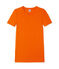 Women's T-shirt in heritage rib Feu orange