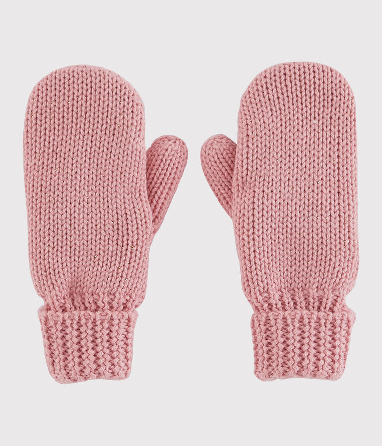 Girls' Mittens pink/yellow