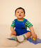 Babies' Short-Sleeved Jersey T-Shirt PRADO /AVALANCHE