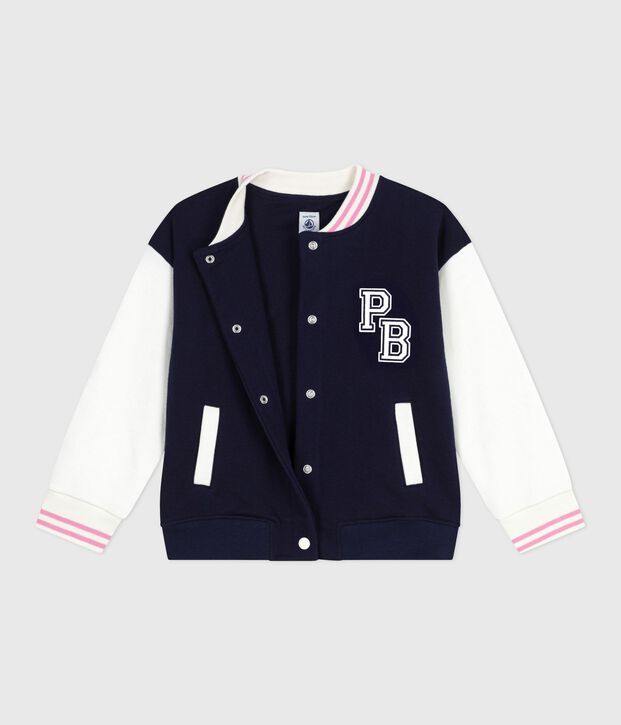 Children's varsity-style jacket in plain cotton SOIR