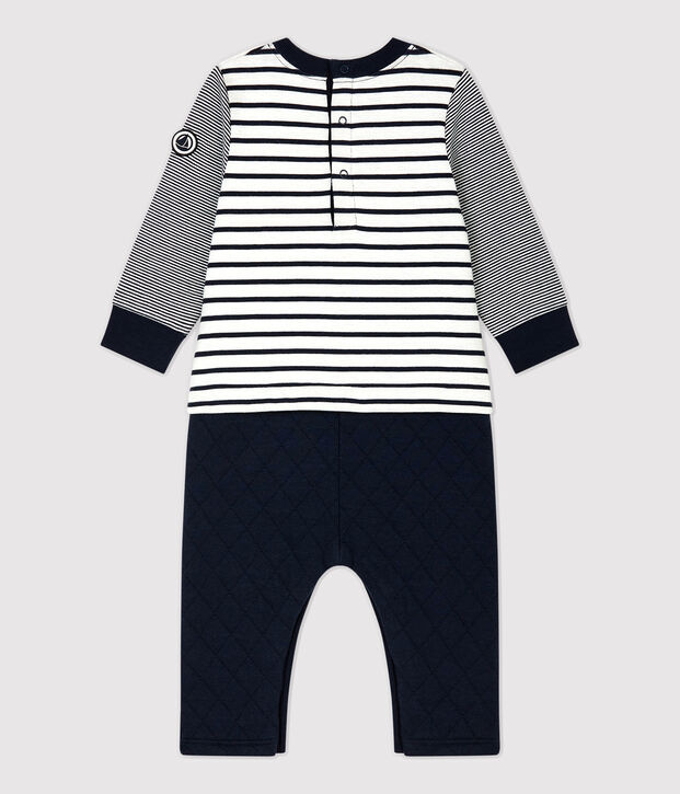 Babies' Iconic Jumpsuit white/blue