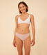 Women's spotted cotton and elastane bra
