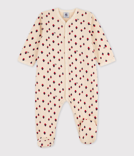 Babies' Patterned Tube Knit Sleepsuit AVALANCHE white/MULTICO