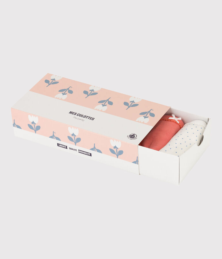 Girls' Tulip Patterned Cotton Briefs - 5-Pack multicolor