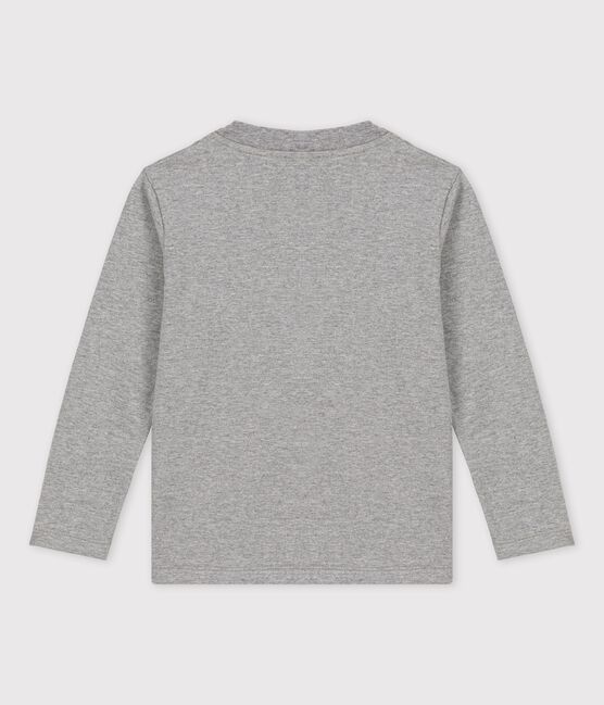 Tee-shirt manches longues en coton enfant garçon SUBWAY CHINE grey
