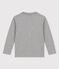 Tee-shirt manches longues en coton enfant garçon SUBWAY CHINE grey