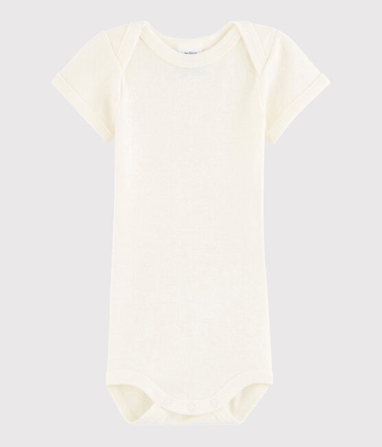Unisex Babies' Short-Sleeved Bodysuit MARSHMALLOW white