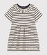 Babies' Short-Sleeved Slub Jersey Dress