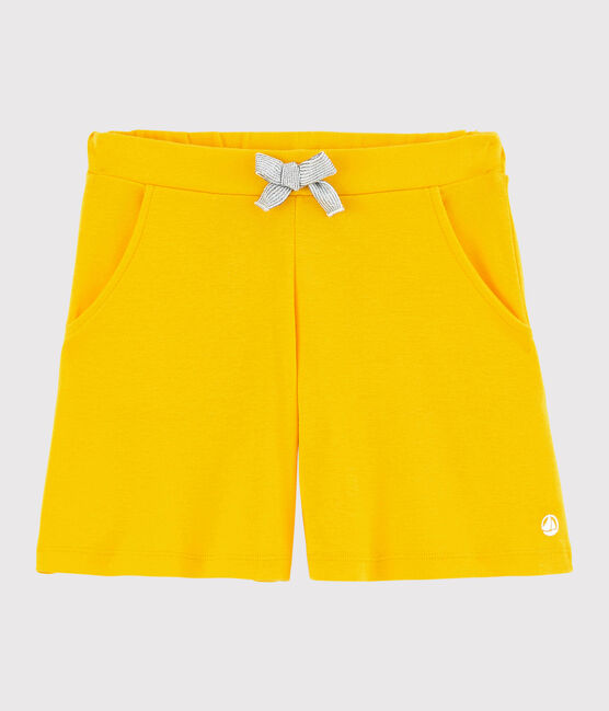 Girl's Cotton Shorts JAUNE yellow