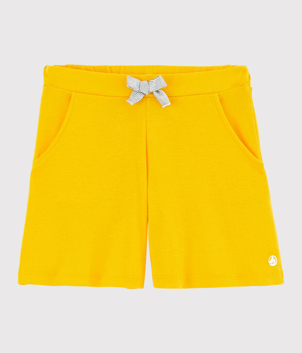 Girl's Cotton Shorts yellow