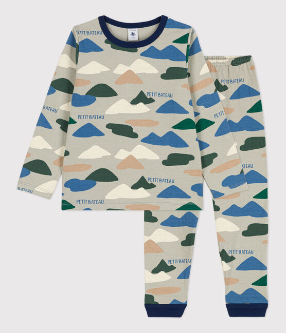 Boys' Tube Knit Pyjamas CAMPING /MULTICO