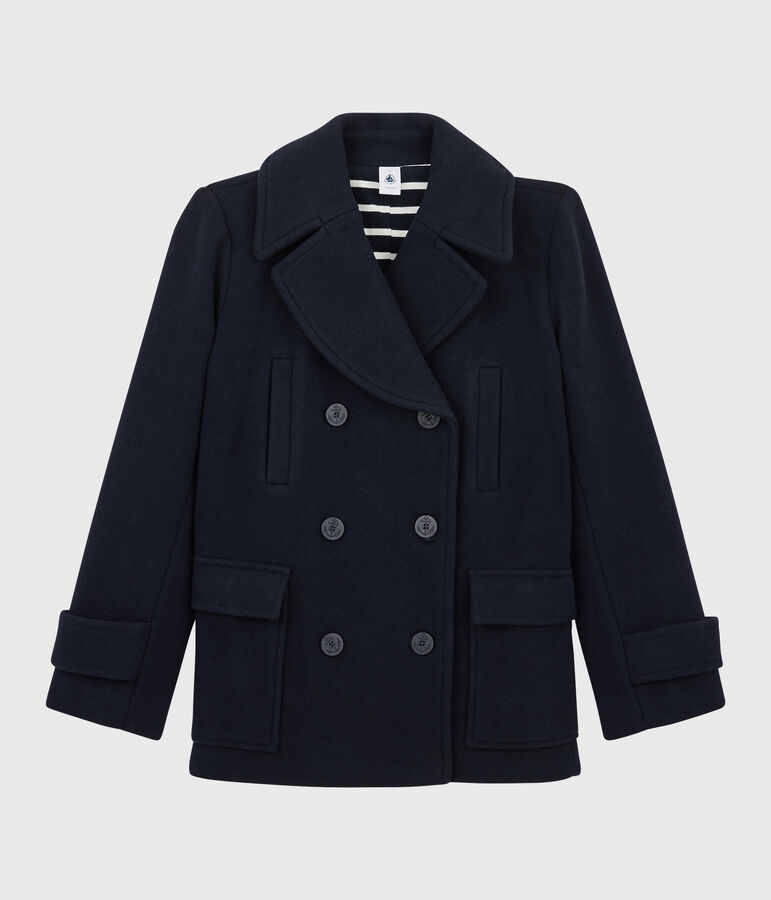 Women's Wool Peacoat blue