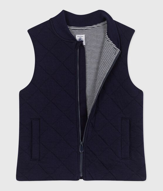 Children's sleeveless plain cotton cardigan SOIR