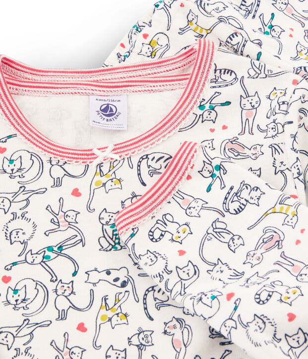 Ribbed Pyjamas white/multicolor