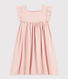 Girls' Sleeveless Textured Cotton Dress
