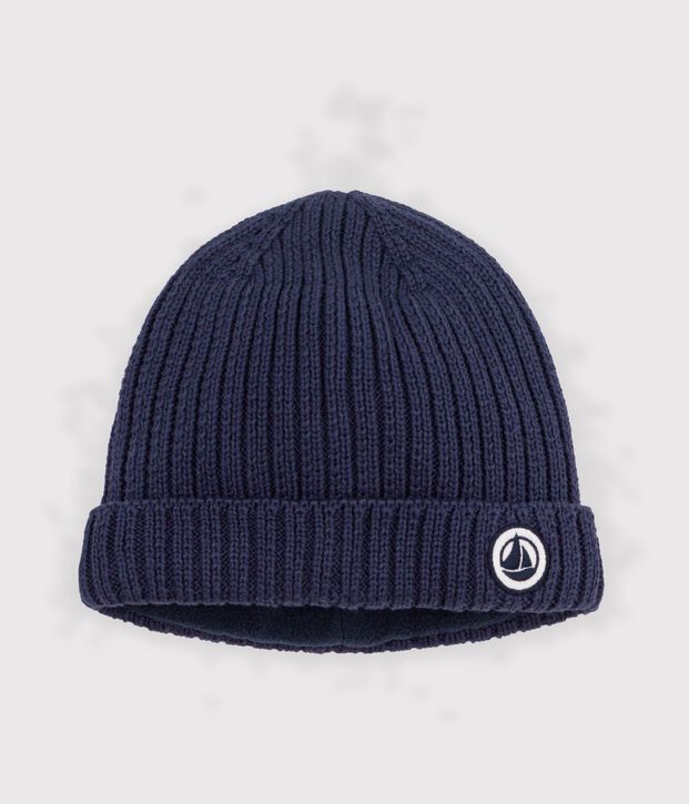Babies' Knit Hat with Fleece Lining SMOKING