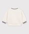 Babies' plain sherpa fleece MILK
