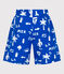 Children's printed swim shorts PORCELANA blue/MARSHMALLOW