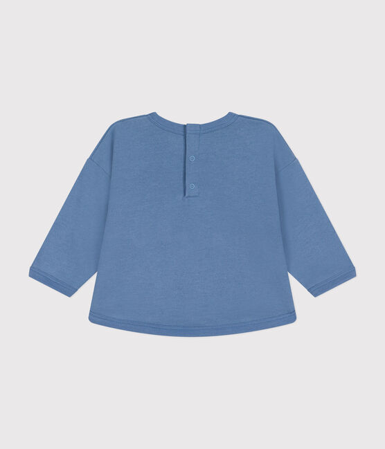Babies' fleece sweatshirt BEACH blue