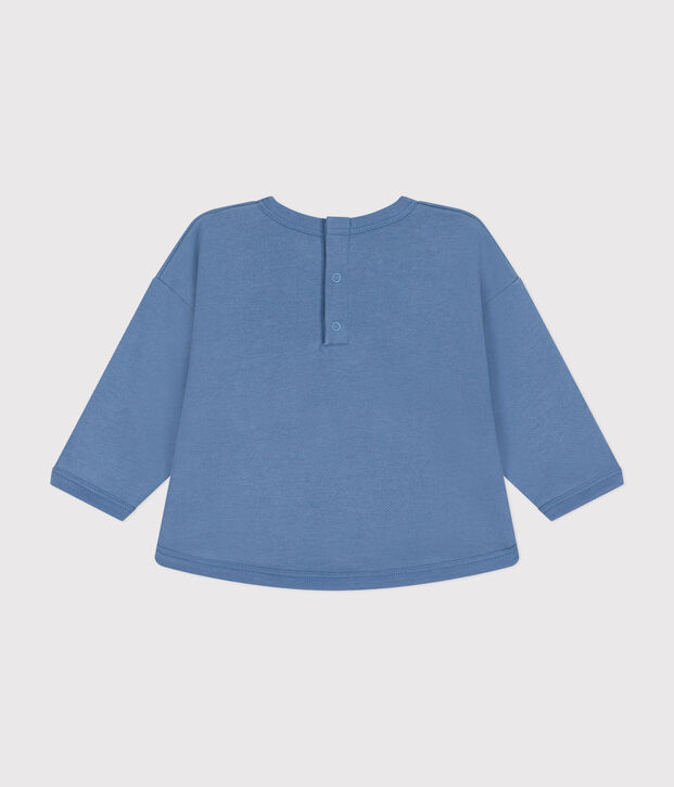 Babies' fleece sweatshirt blue