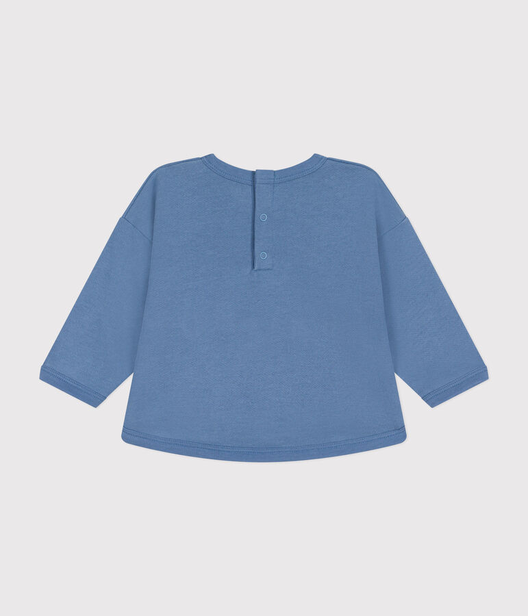 Babies' fleece sweatshirt blue