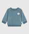 Babies' plain terry velour sweatshirt GOBELIN