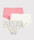 Girls' Retro Floral Cotton Hipsters - 3-Pack