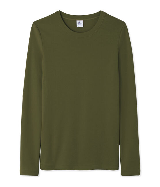 Women's long-sleevedT-shirt CROCODILE green