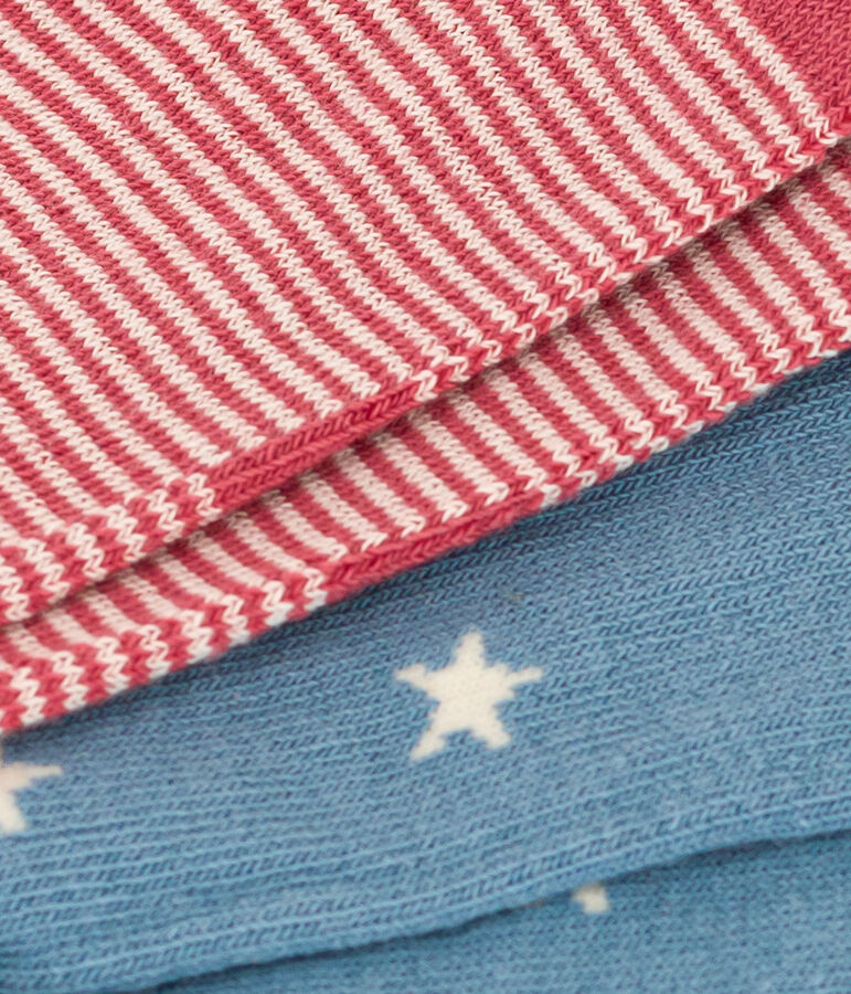 Children's Cotton Jersey Starry Socks - 2-Pack multicolor