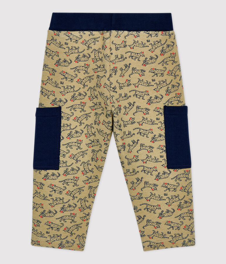 Babies' Fleece Trousers beige/multicolor