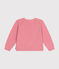 Cardigan containing wool for little girls. ROSELINE CHINE pink