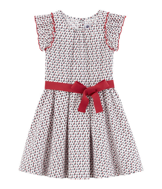 Girls' Dress MARSHMALLOW white/MULTICO white