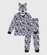 Children's zebra print cotton fancy dress pyjamas
