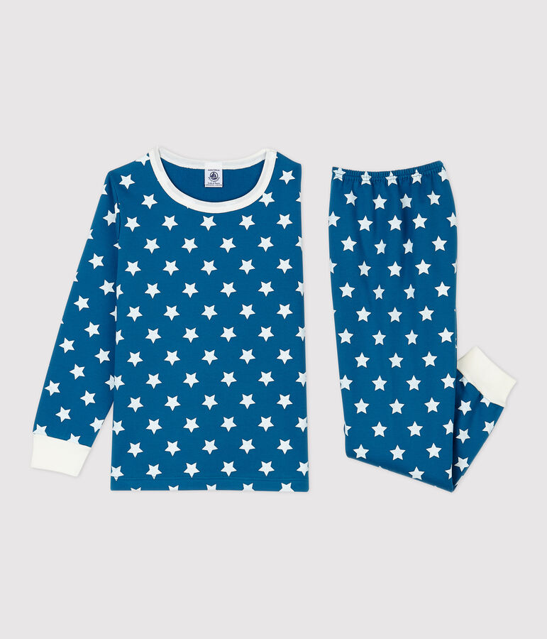 Unisex Graphic Print Organic Cotton Pyjamas blue/white