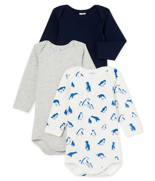 Baby Boys' Long-Sleeved Bodysuit - 3-Piece Set multicolor