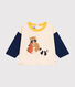 Babies' long-sleeved fine jersey T-shirt